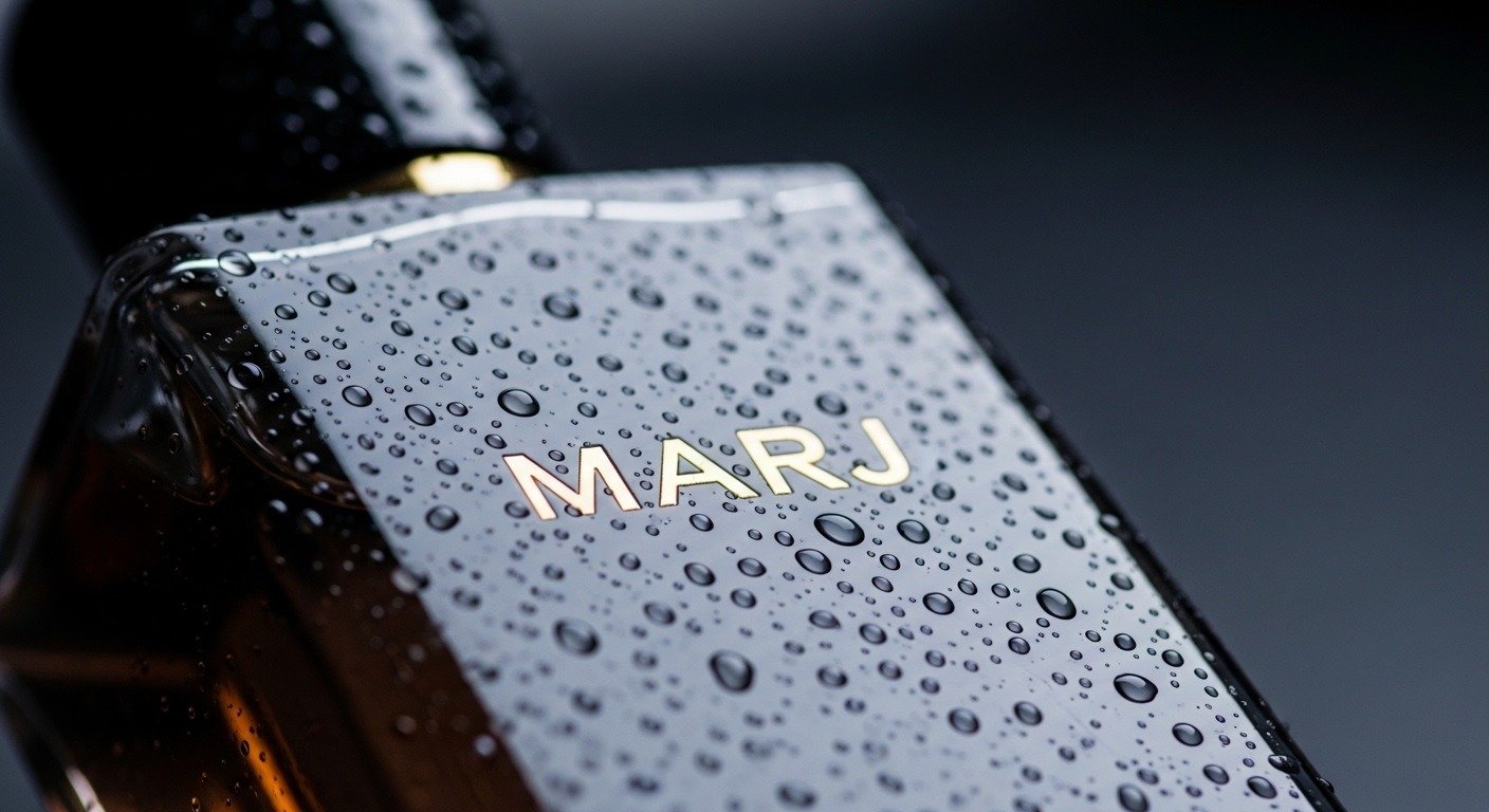 Close-up view of Marj Perfume bottle with premium design