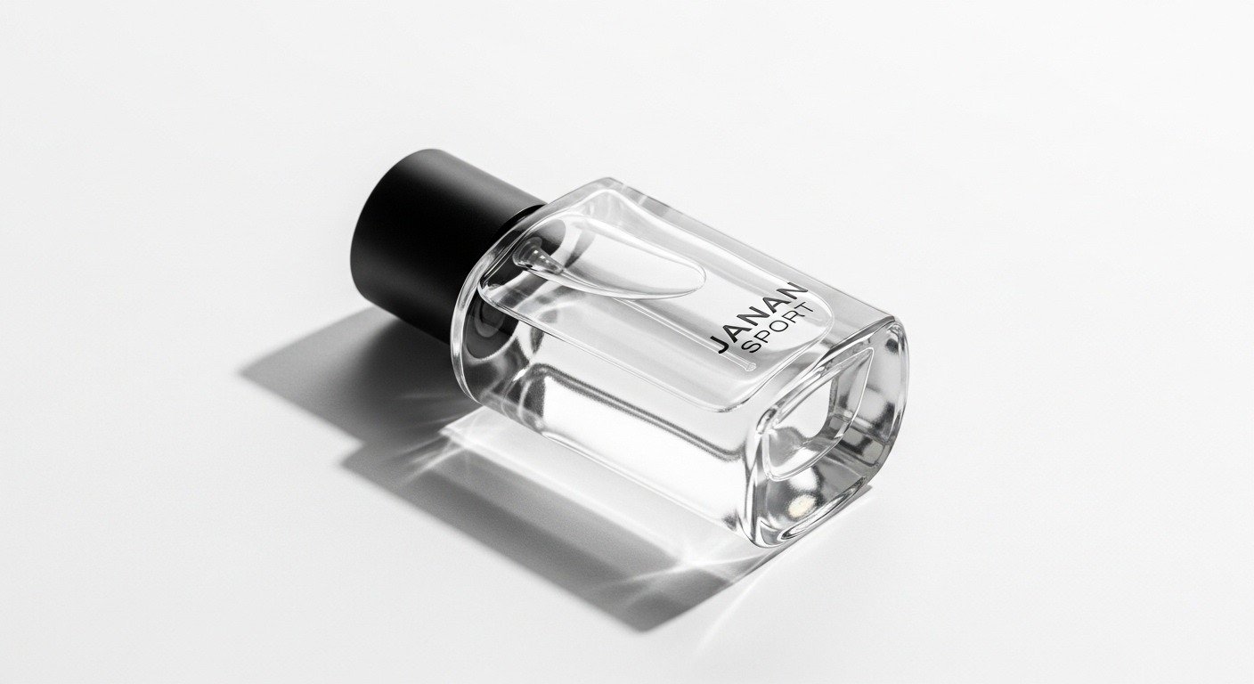 Minimalist Janan Sport perfume bottle photo